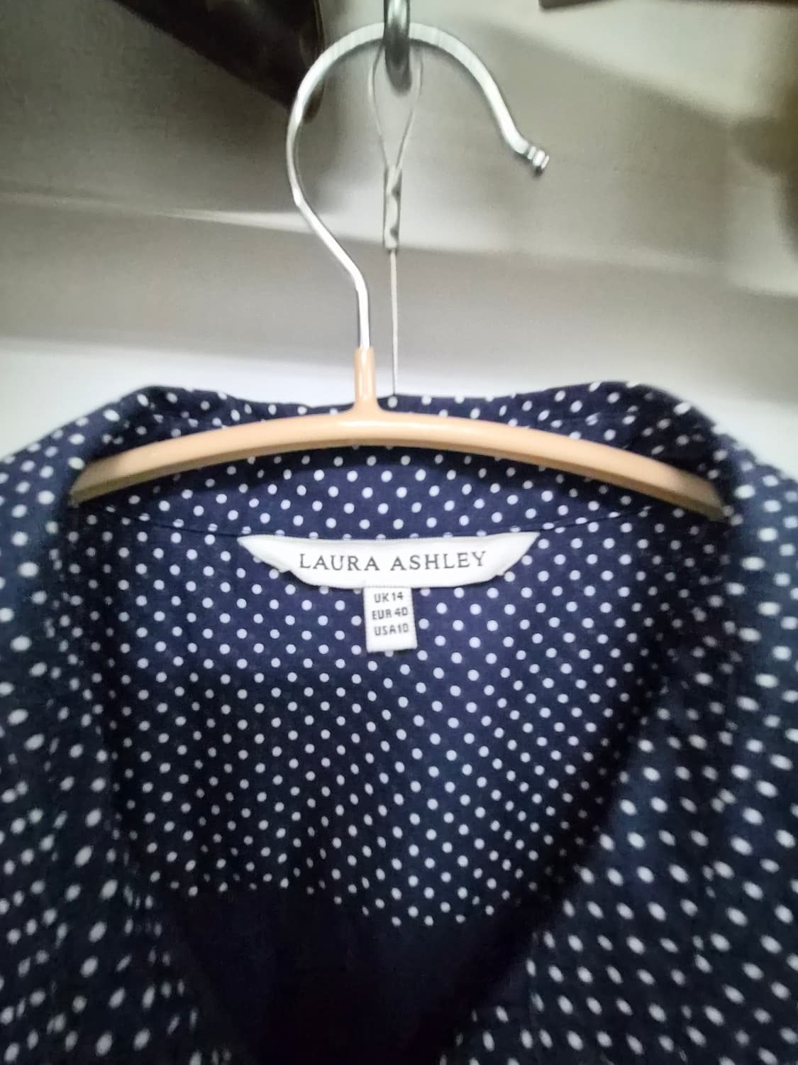 로라애슐리 도트 셔츠 원피스 상품이미지3