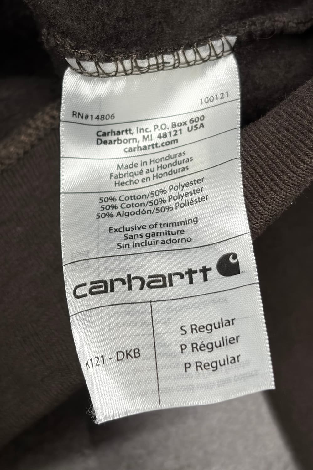 칼하트 브라운 후드티 상품이미지7