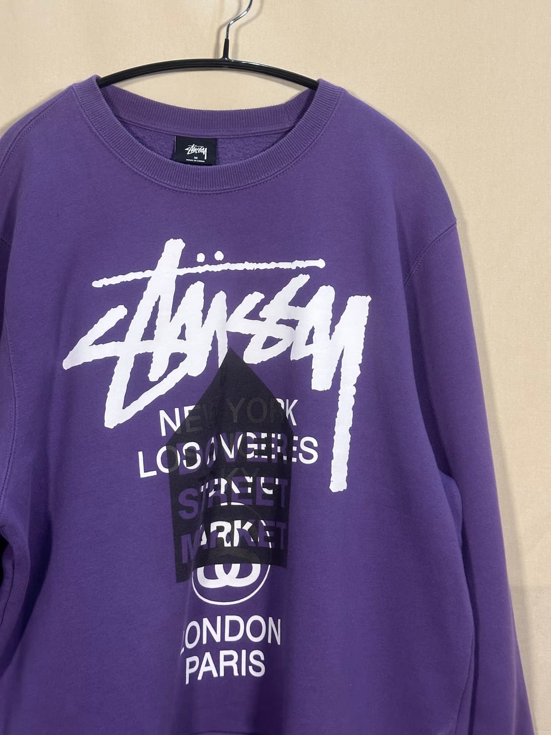 스투시 도버 스트리트 월드투어 맨투맨 처분  상품이미지2