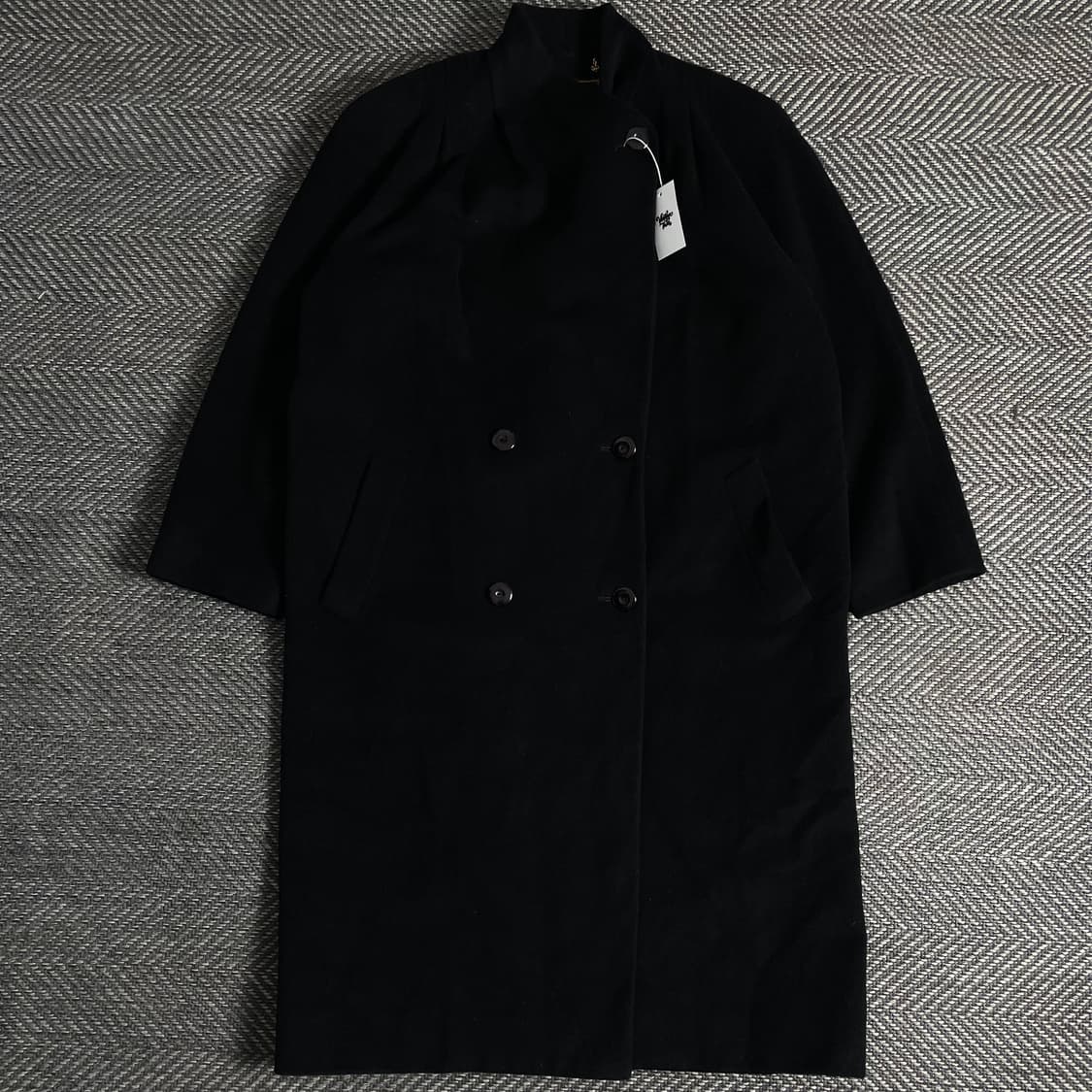 MADUSON 일본 빈티지 울 롱코트 블랙y 3636 상품이미지2