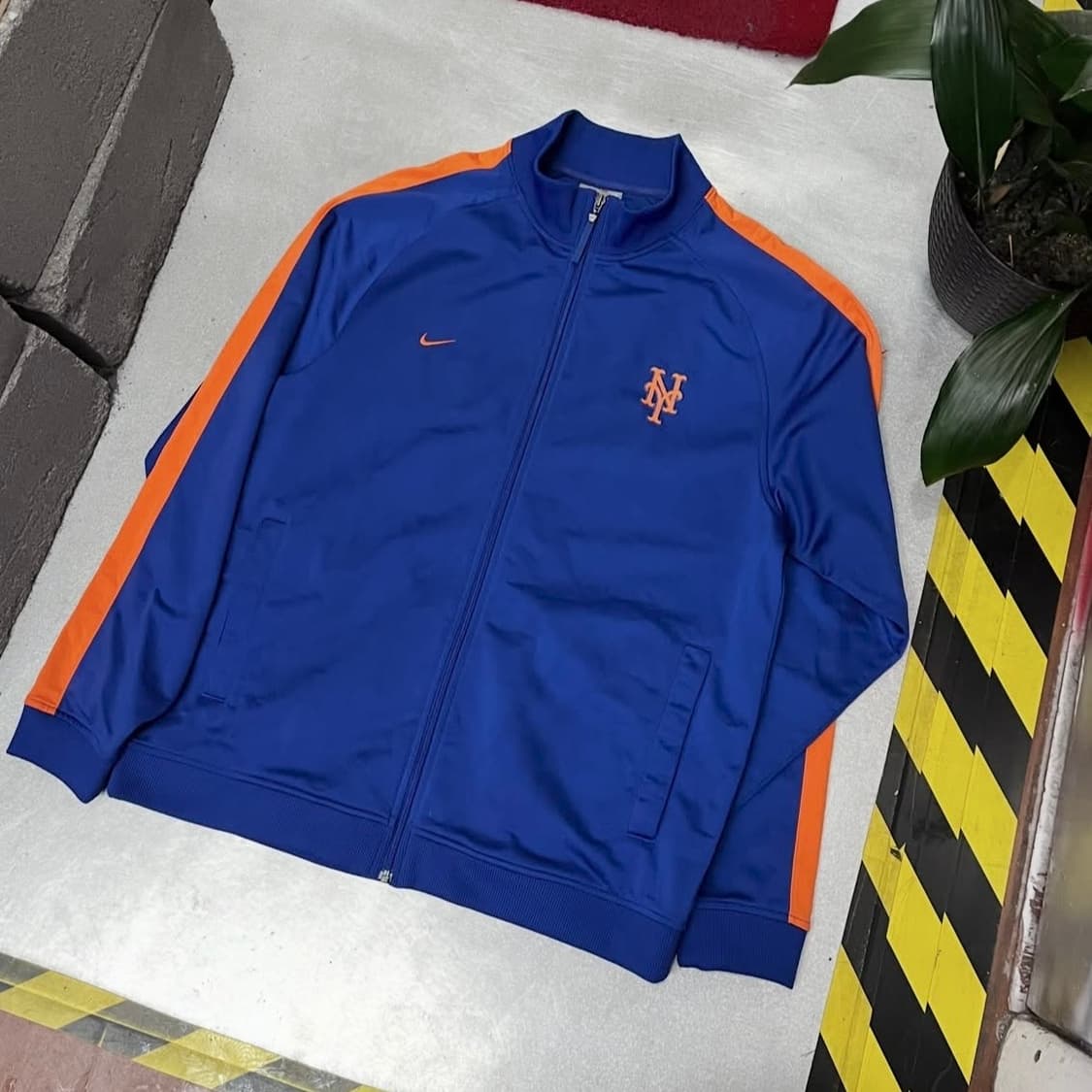 [M] Nike x MLB 나이키 뉴욕 메츠 트랙탑 져지 자켓 블루 상품이미지4