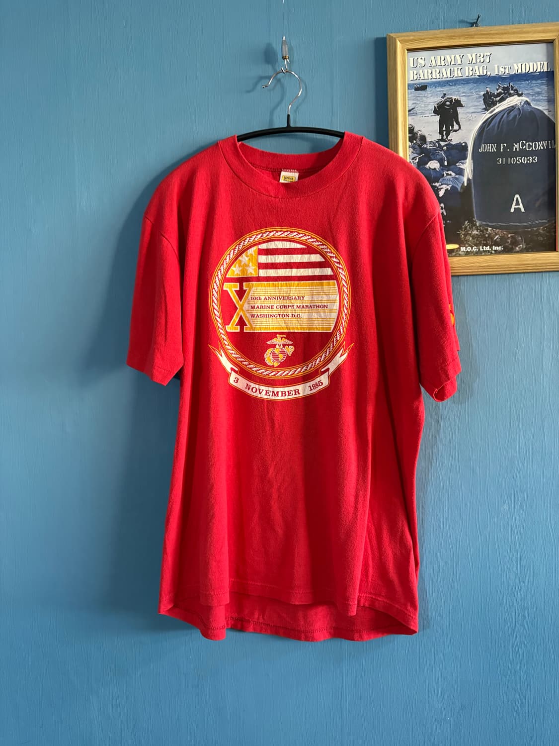 80’s Velva Sheen USMC Single stich T 상품이미지1
