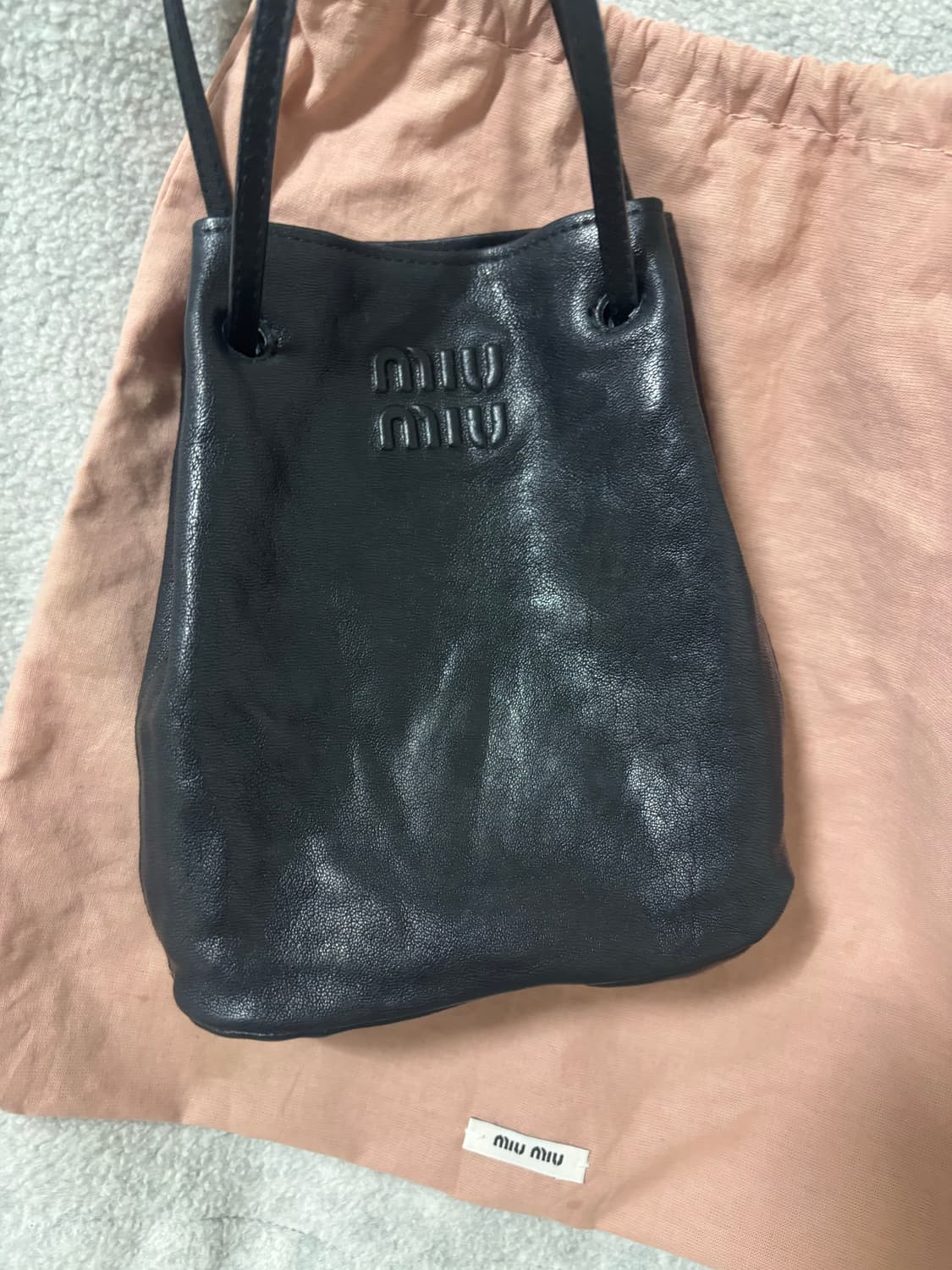 Miumiu 미우미우 나파레더 미니백 블랙 (정품) 상품이미지2
