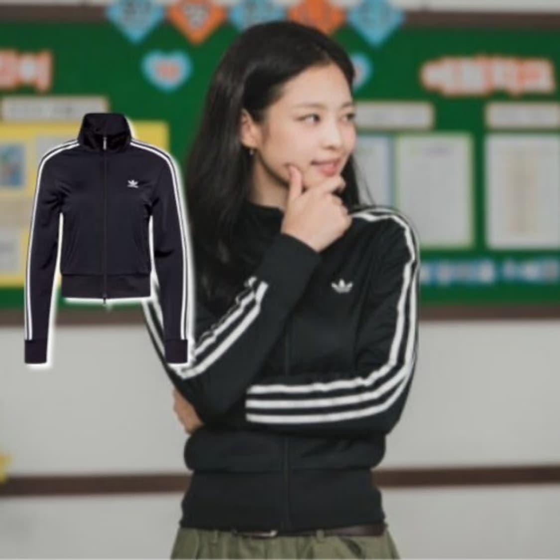 <제니 착용> 아디다스 크롭 져지 상품이미지1