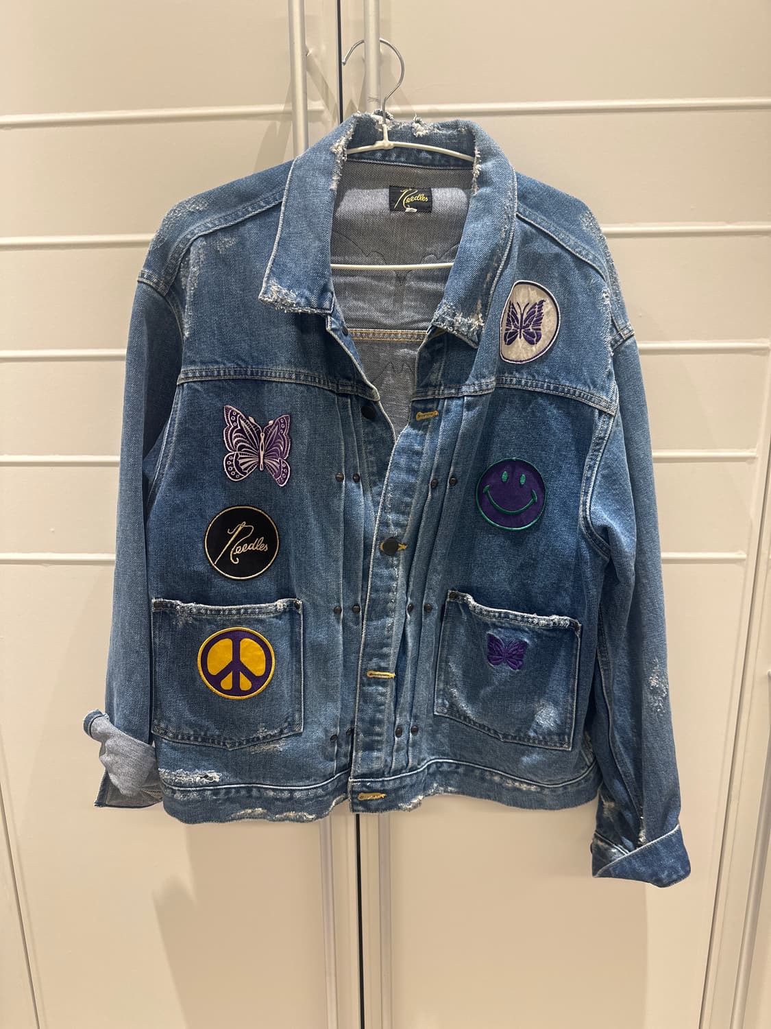 니들스 패치 청자켓 상품이미지1