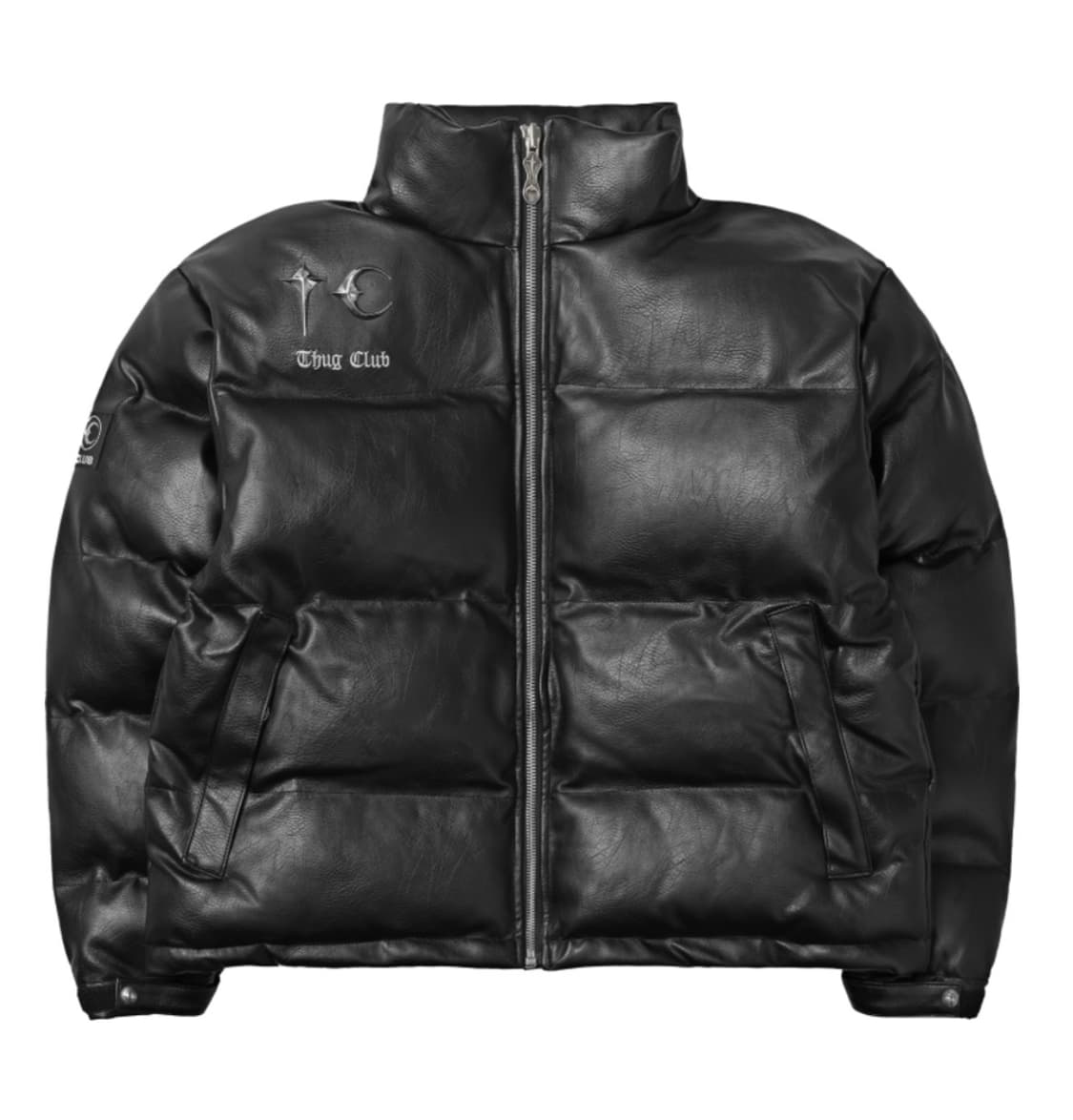 [3] 떠그클럽 레더 패딩 블랙 초판 상품이미지1