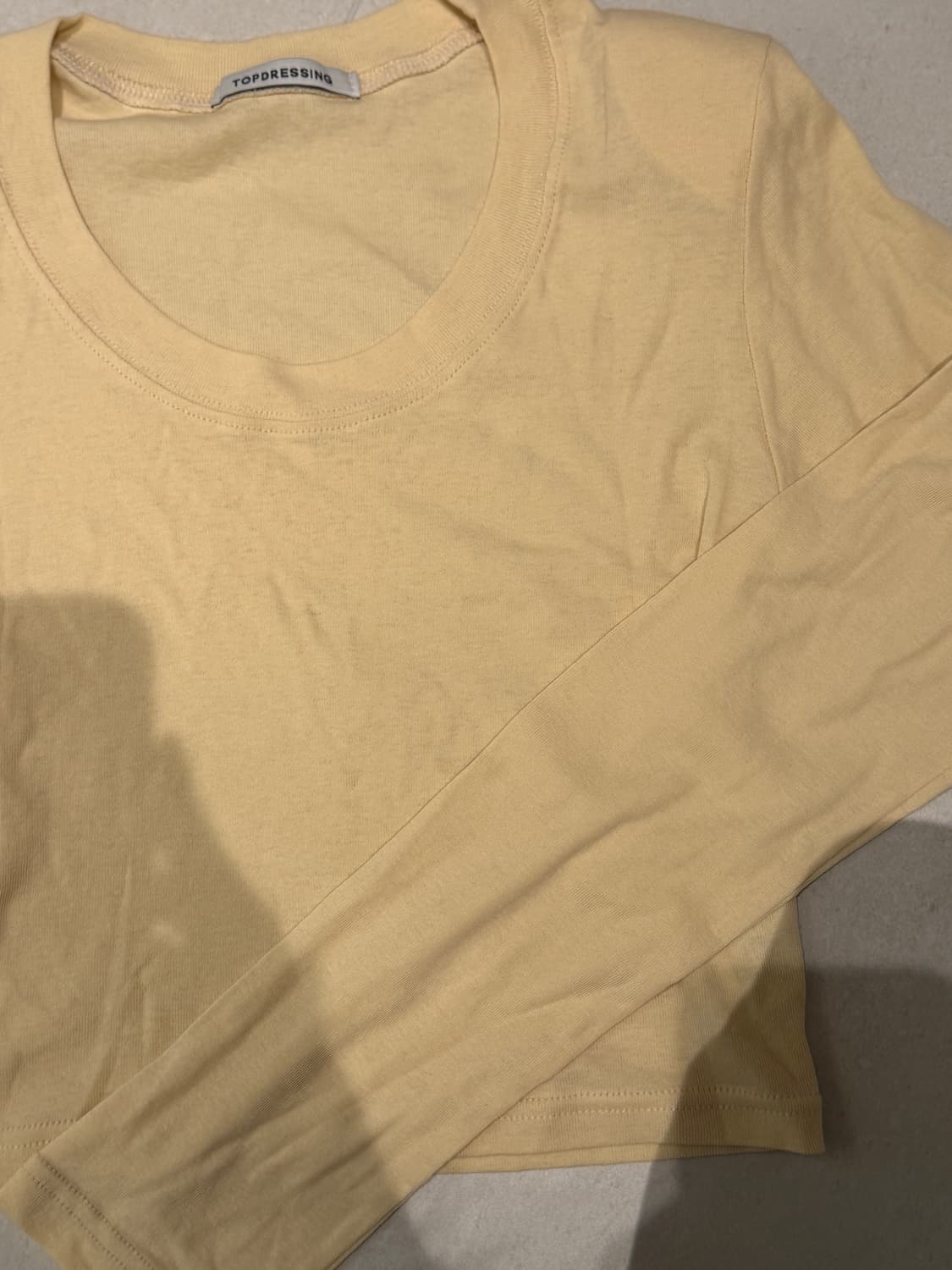 에이블리 탑드레싱 라운드넥 롱 슬리브리스 상품이미지2