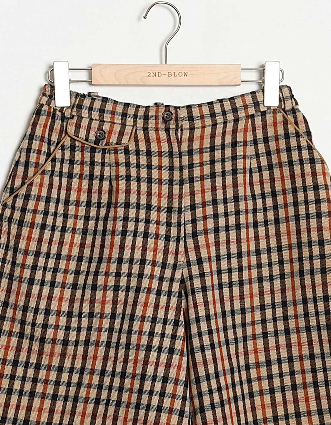 DAKS Check Wool Wide Shorts (27) 상품이미지2