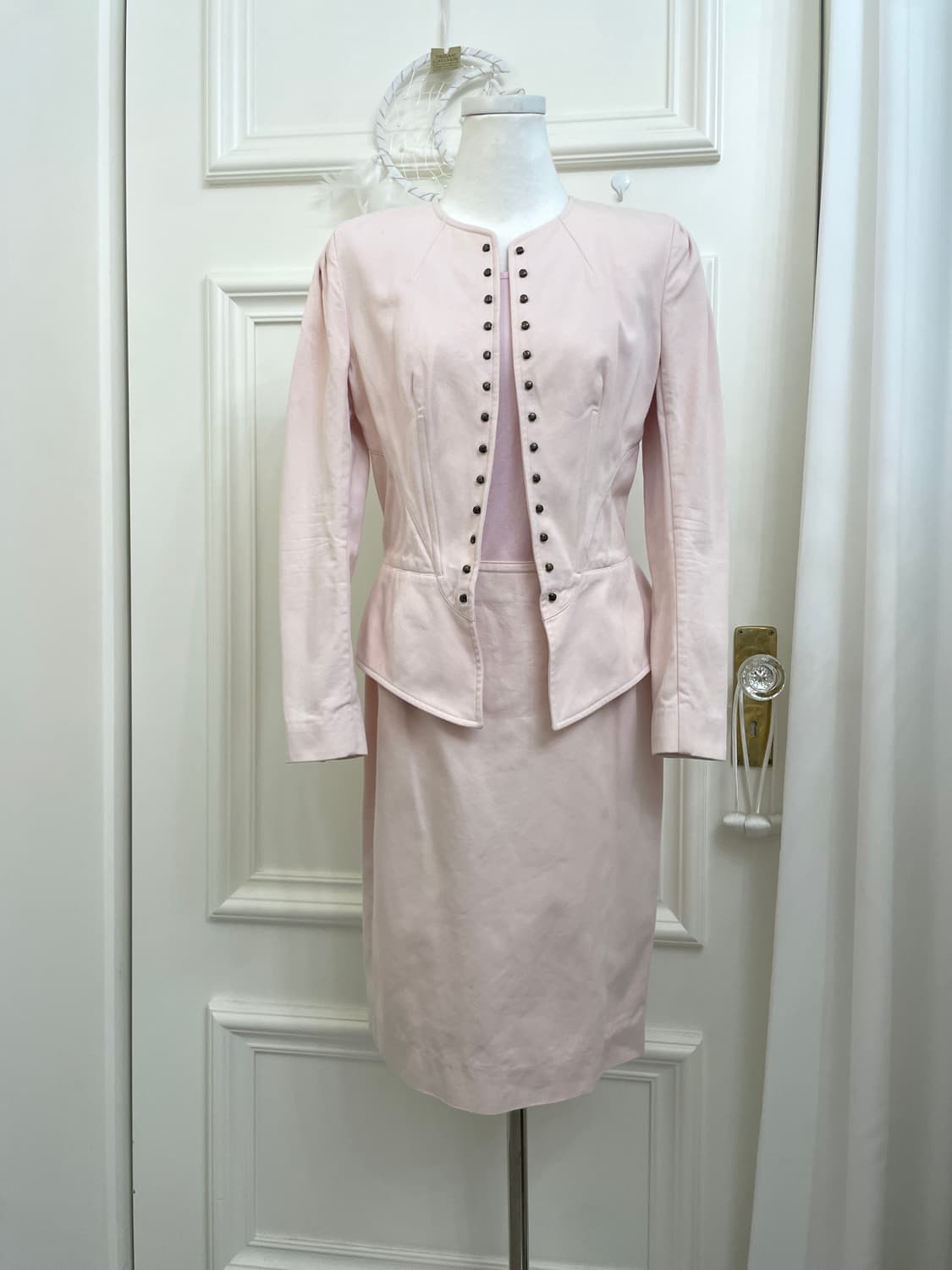 GIVENCHY PARIS pink cotton jacket&midi s 상품이미지1