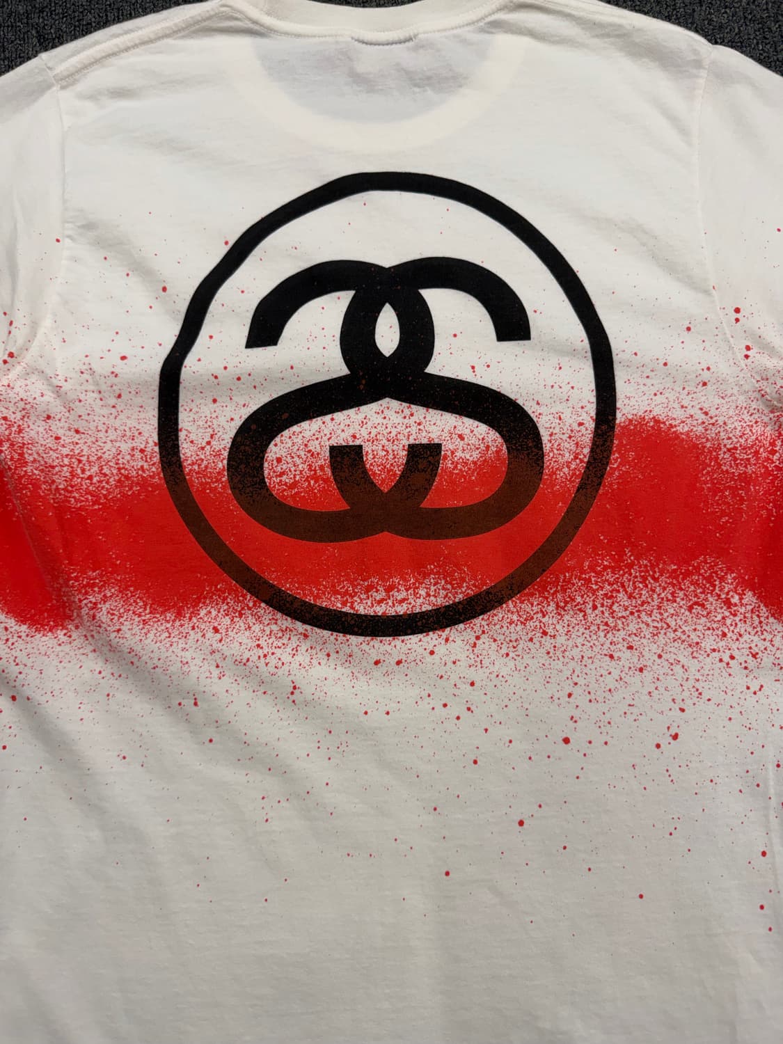 S) 스투시 빈티지 스프레이 캔 반팔 티셔츠 상품이미지6