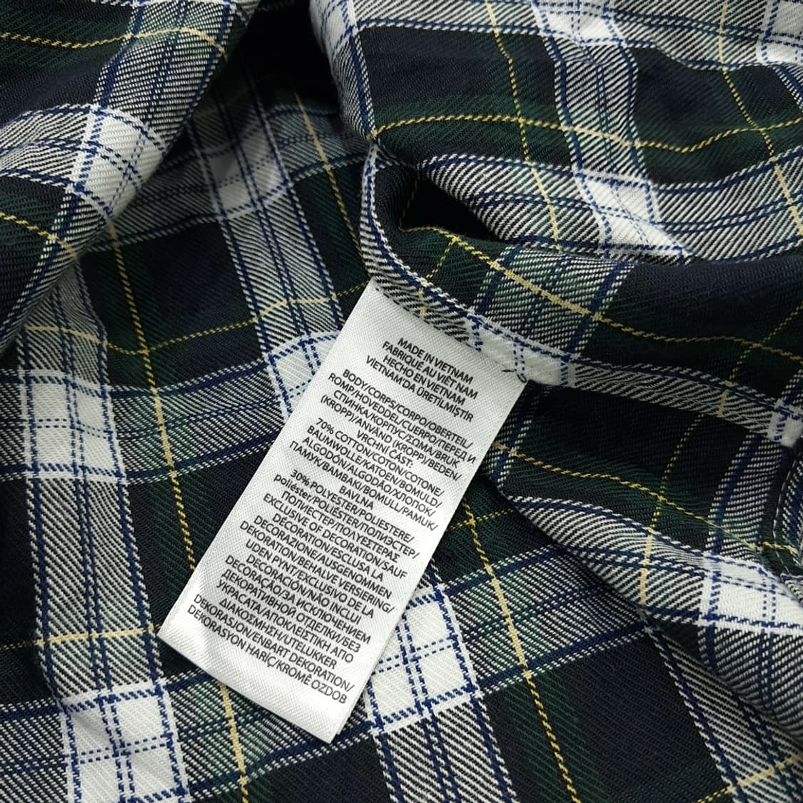 CN285 4XLT 폴로 랄프로렌 QR 블랙워치 타탄체크 긴팔 셔츠 남방 상품이미지8