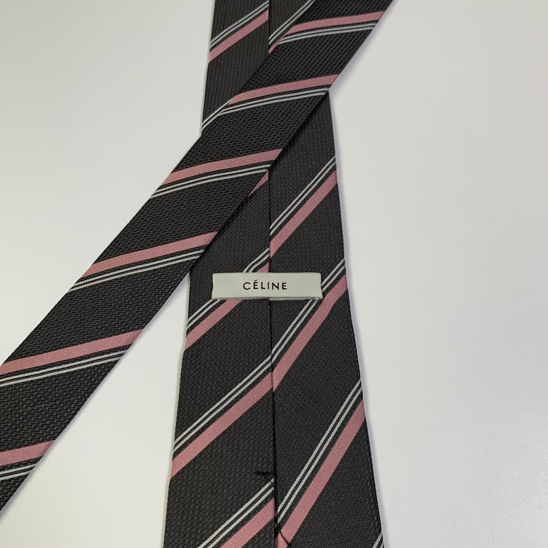 셀린느(CELINE) 신형 스트라이프 넥타이 명품 A+등급 8.7cm 상품이미지5