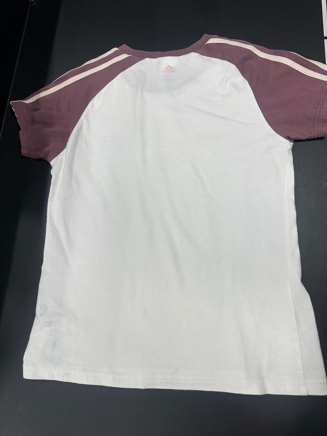 아디다스 Y2K 화이트퍼플 배색 나그랑 반팔 티셔츠 상품이미지6