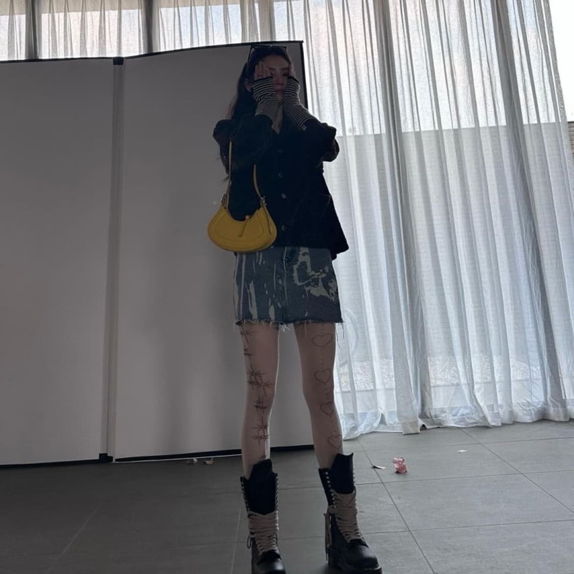 닥터마틴 x 릭오웬스 1918 RO 레더 레이스 업 플랫폼 부츠 블랙 상품이미지5