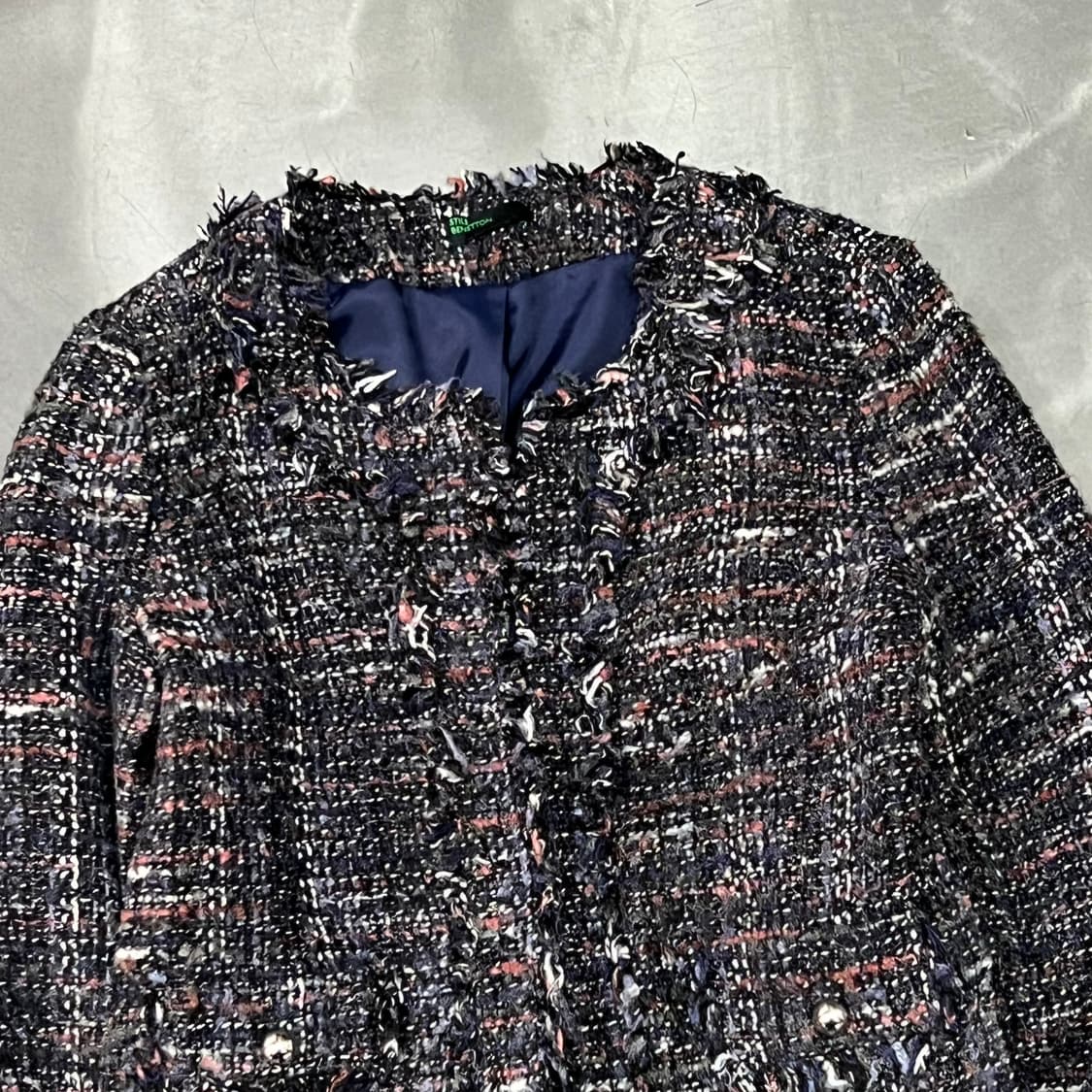  베네통 트위드 자켓 y15792 상품이미지3