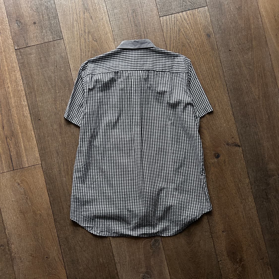 Gingham Check Patchwork Blouse 상품이미지6
