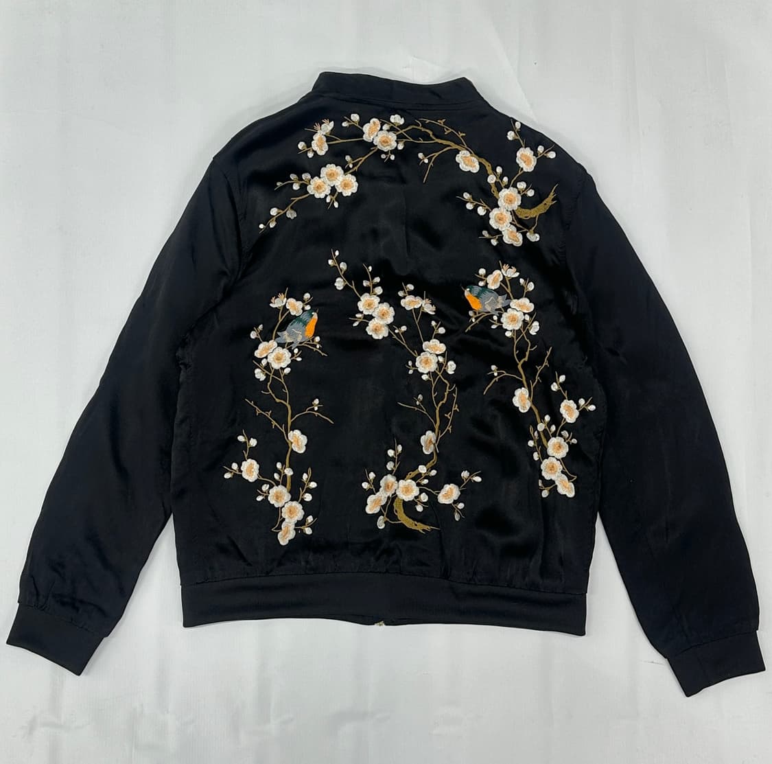 🥀블랙 자수 자라 스카쟌 🥀 셰틴 항공점퍼 아우터 자켓 일본 빈티지  상품이미지3