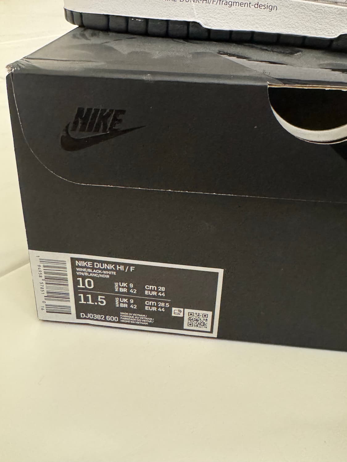 나이키 덩크 하이 / 프라그먼트 280cm 상품이미지5