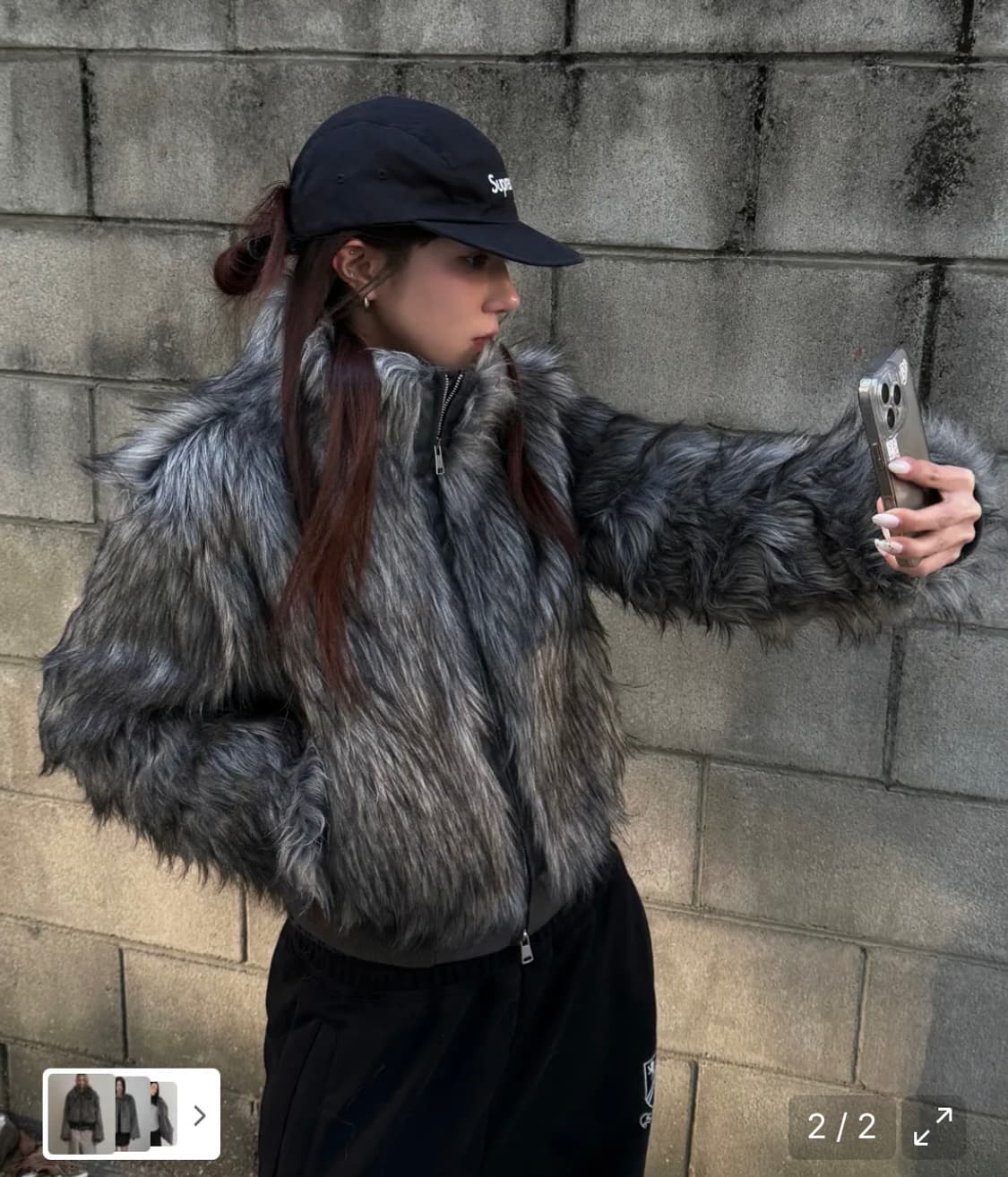 퍼자켓(차콜) 상품이미지2