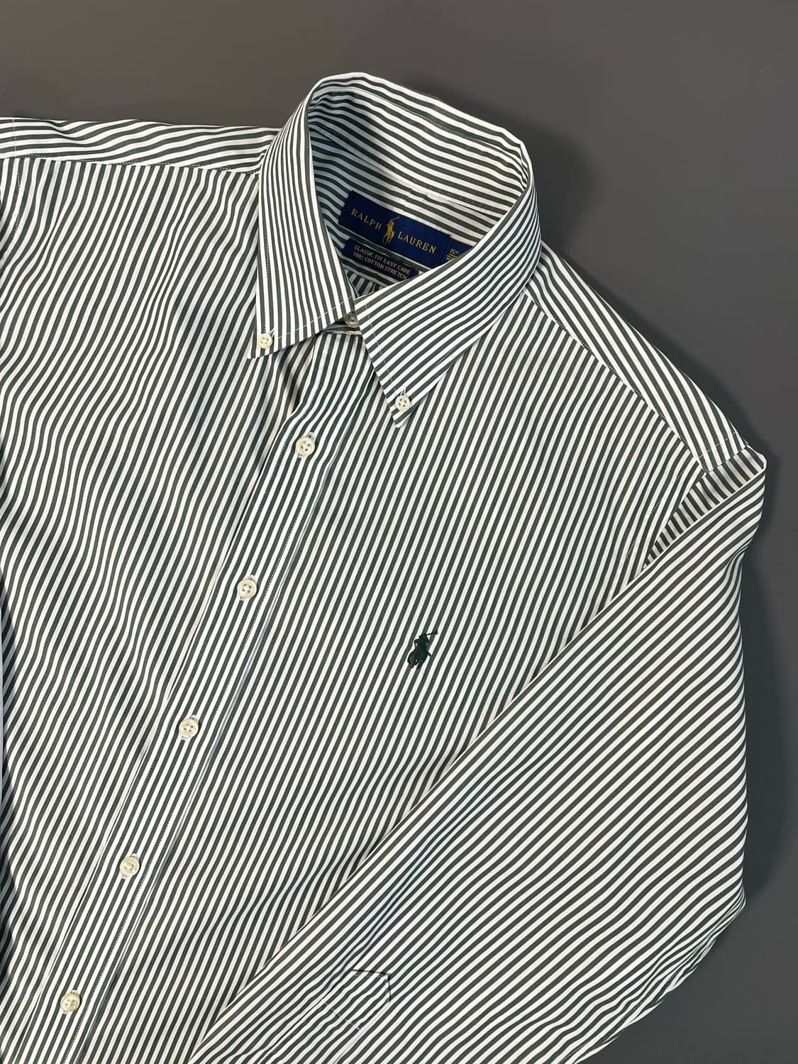 [L] 폴로 랄프로렌 코튼 자수로고 스트라이프 셔츠 클래식핏 이지케어 상품이미지3