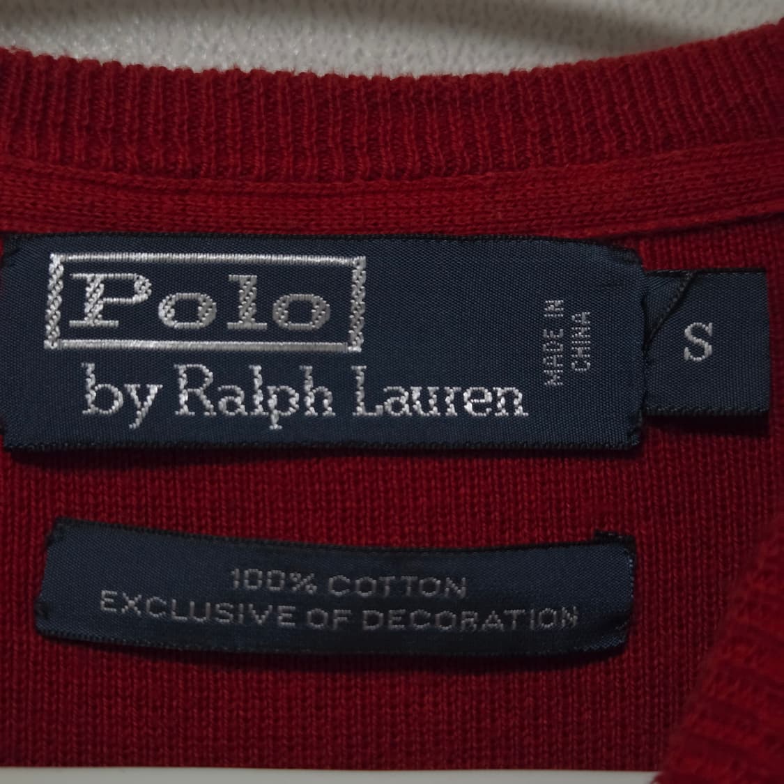 폴로랄프로렌 딥레드 니트 맨투맨 / 여성 니트/ 남성 니트 상품이미지3