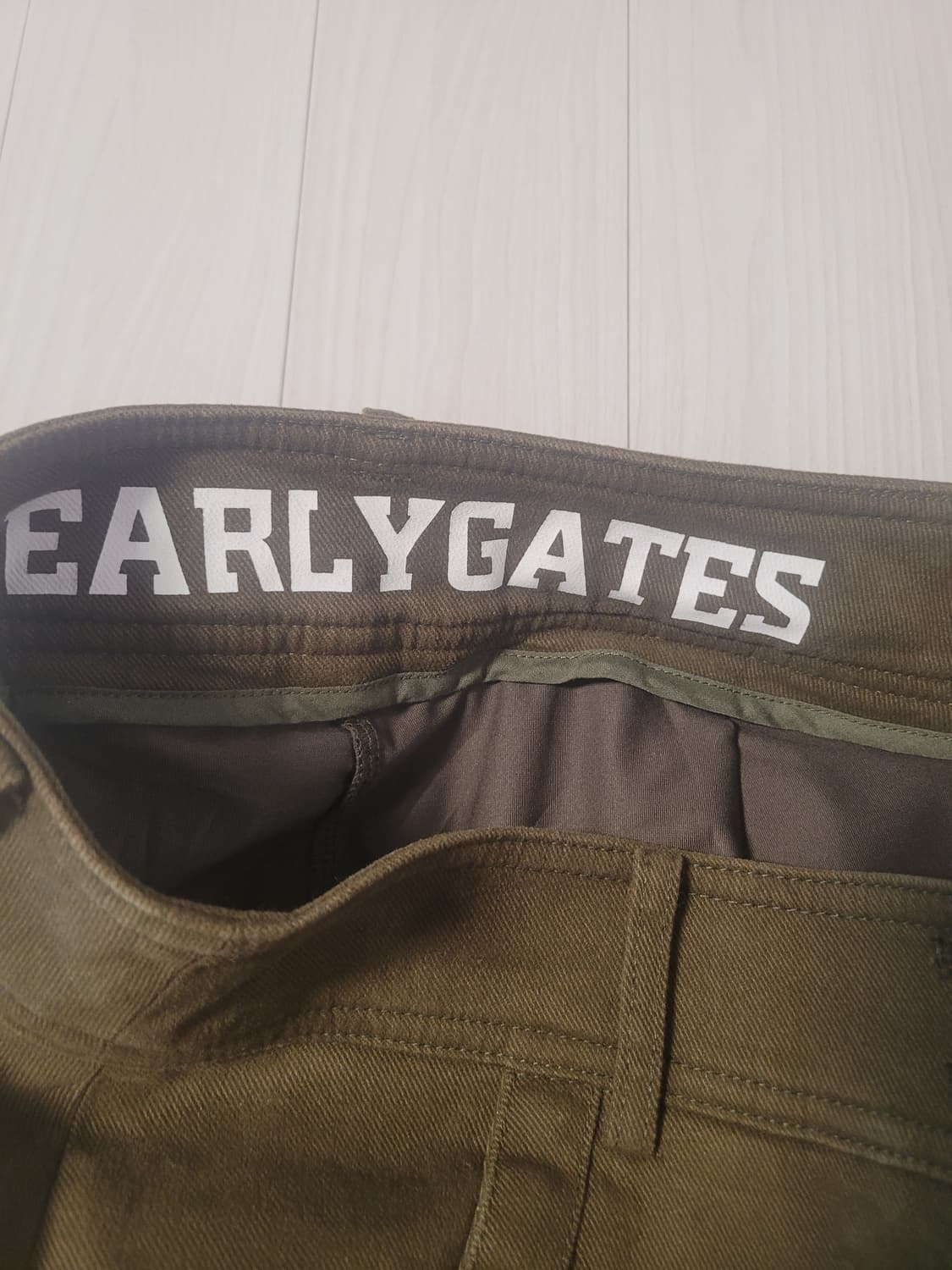 🧡 PEARLY GATES 카키 골프 스커트 (내장 이너팬츠) 판매해요 상품이미지4