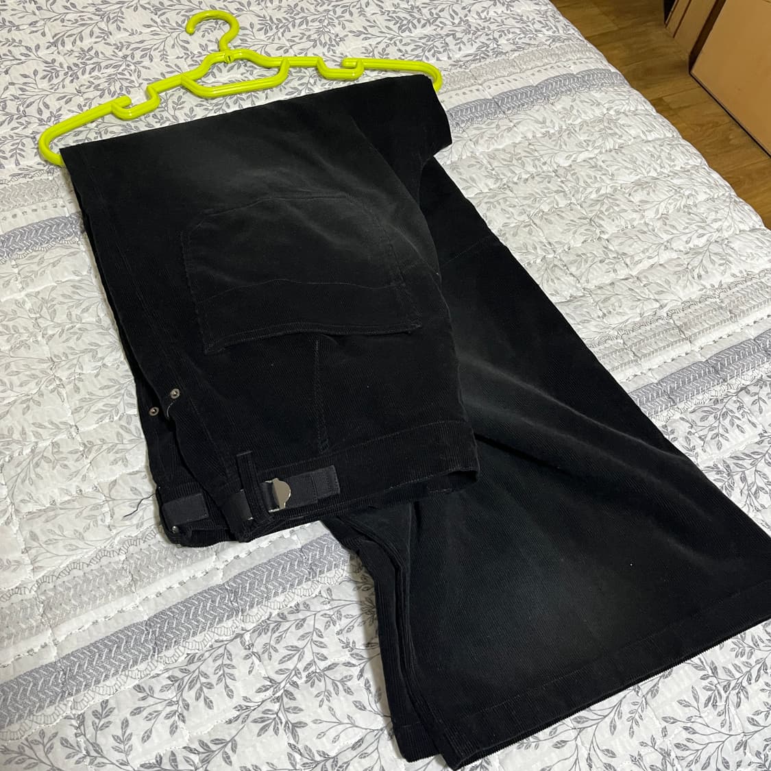 [4] 25SS 폴리테루 코듀로이 원턱 고시마 / Faded Black 상품이미지1