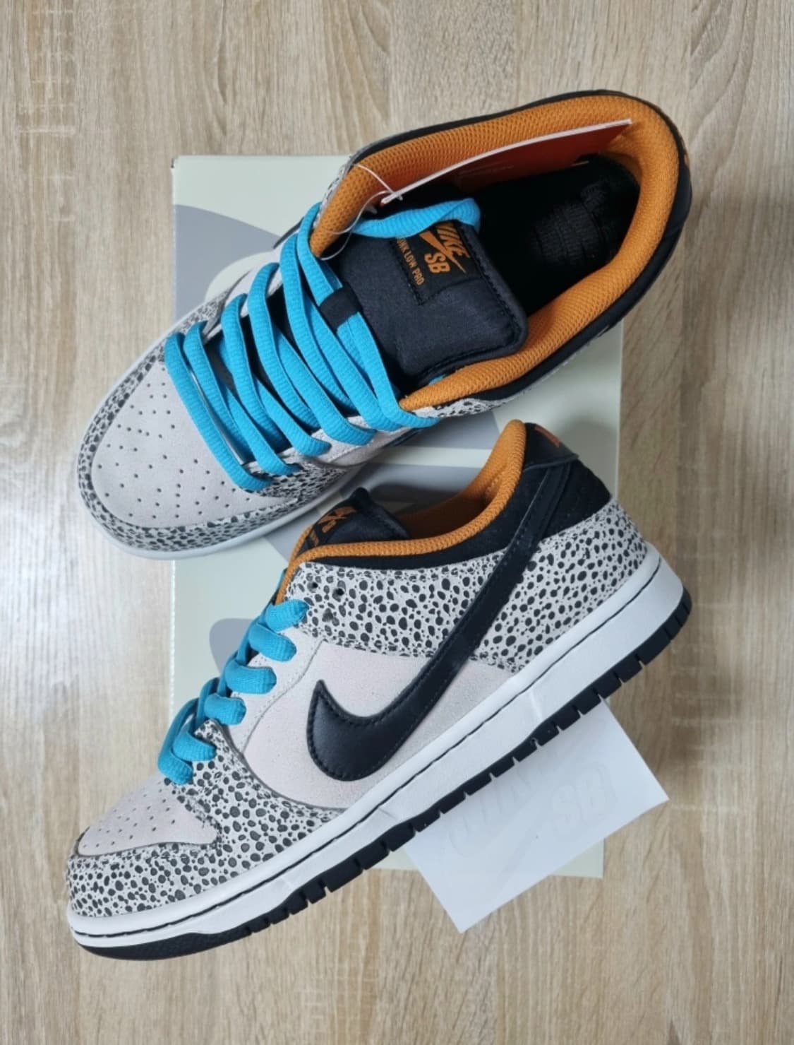 [260]나이키 SB 덩크 로우 올림픽 사파리 일렉트릭 팬텀 블랙 상품이미지1