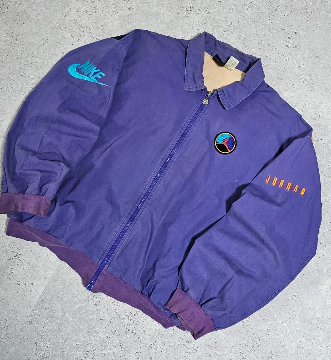 나이키 90s 빅로고 올드스쿨 조던 오버핏 바람막이 카라 자켓 상품이미지5
