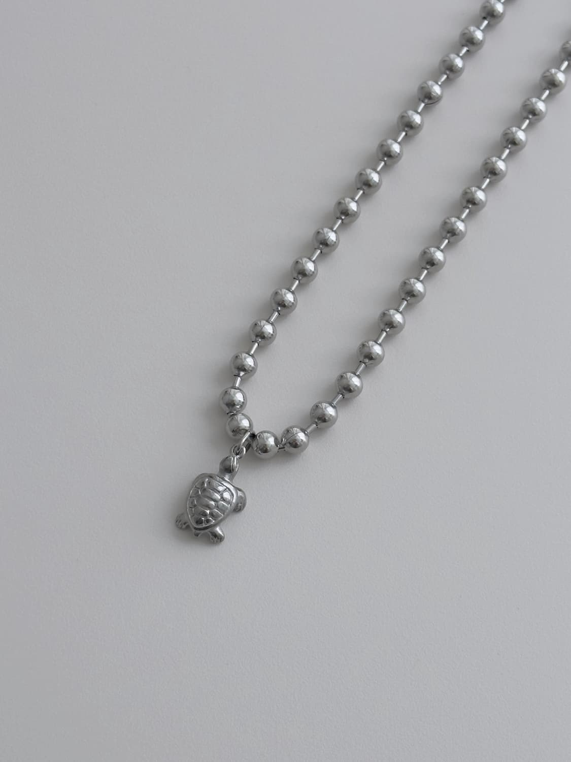 Turtle ballchain necklace 상품이미지4