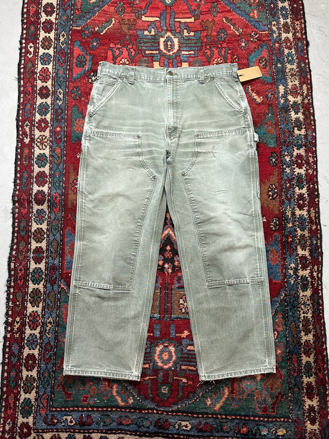 OG 칼하트 B136 더블니 MOS 칼하트 썩블니 모스그린 상품이미지1