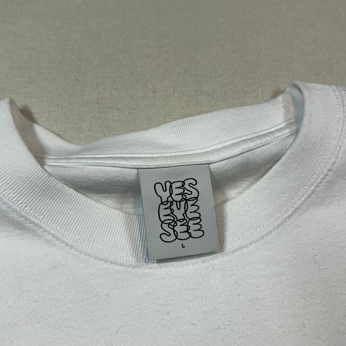 L) 예스아이씨 화이트 로고 롱슬리브 긴팔티셔츠 상품이미지7