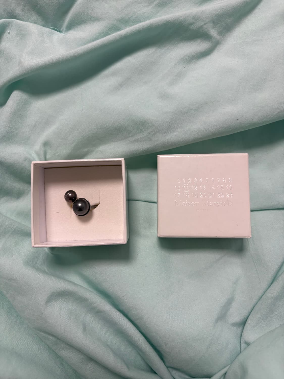 마르지엘라 흑진주 반지 상품이미지4