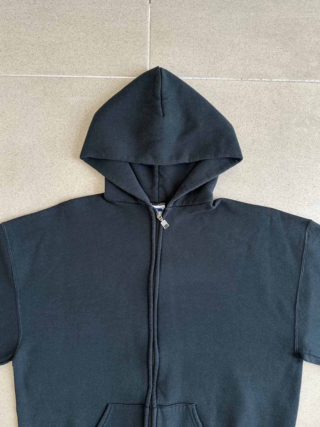 90s 빈티지 러셀 후드집업 블랙 XL USA 상품이미지4