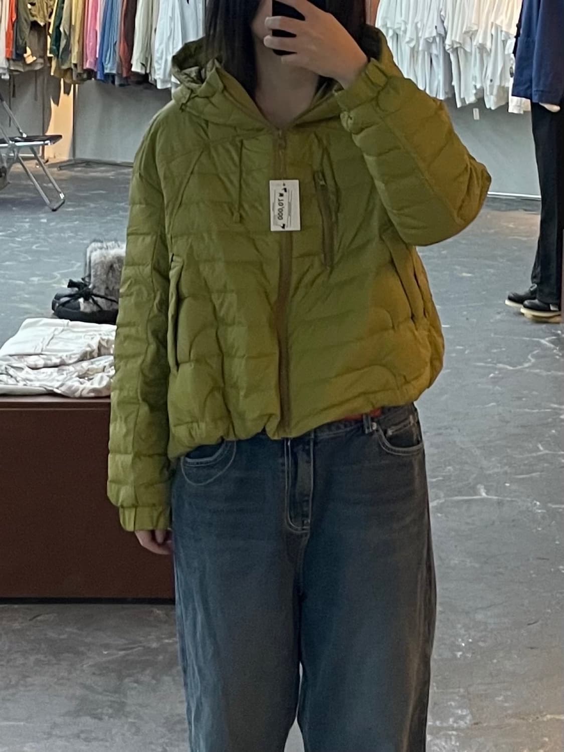 빈티지 라이트 후드 경량 패딩 H1379 상품이미지1