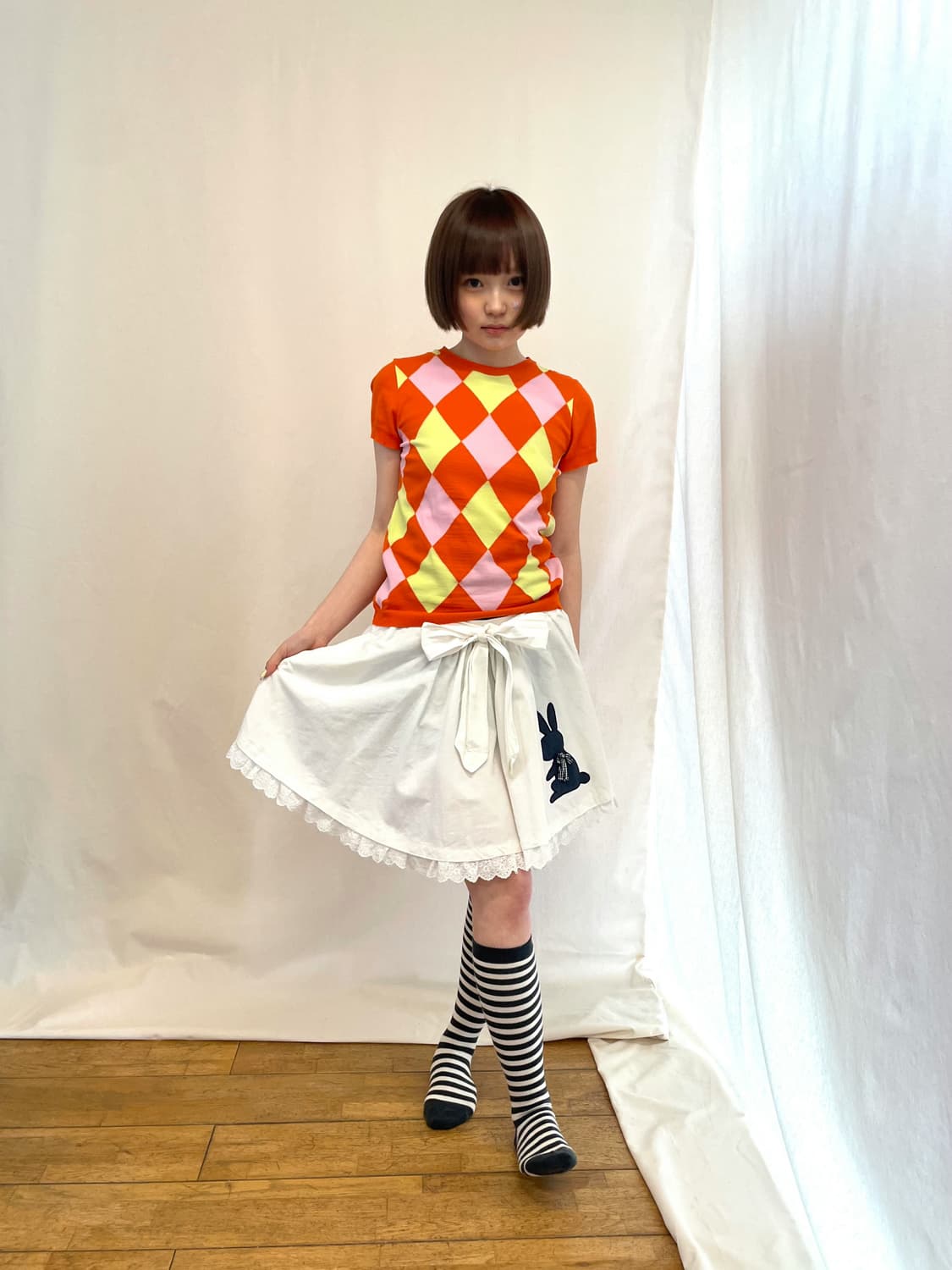 orange short sleeve 상품이미지3