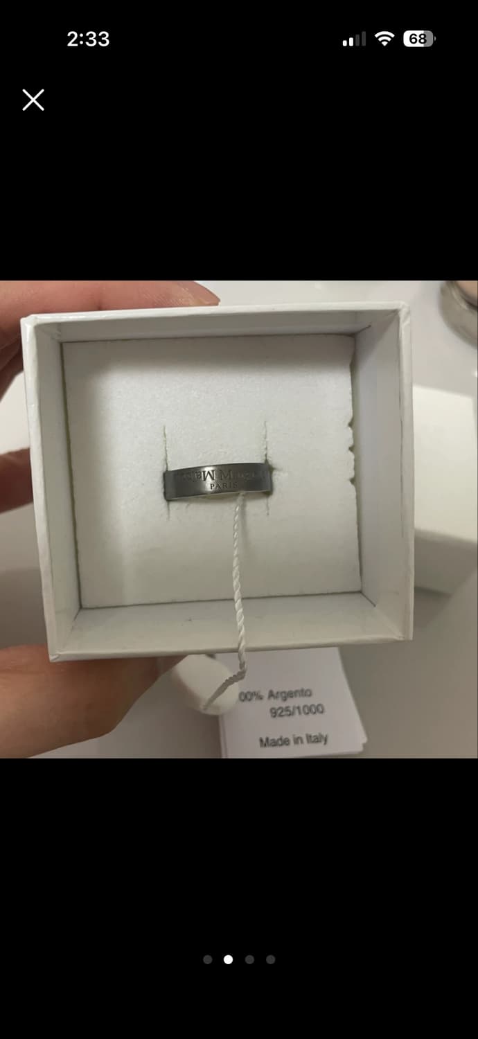 메종 마르지엘라 업사이드다운 로고링 상품이미지2