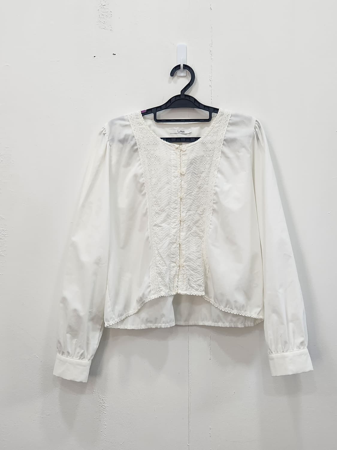 [F] Lmw 레이스 블라우스 화이트 상품이미지1