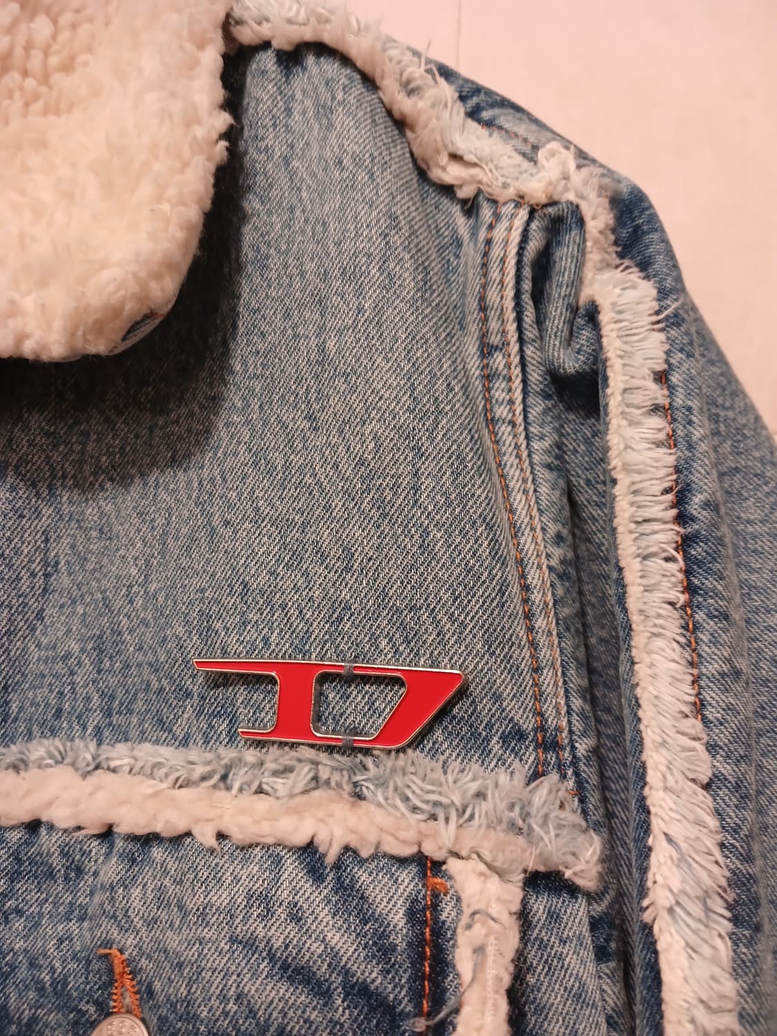 디젤 정품 여성 롱 데님 코트 80 (XXS) 사이즈 상품이미지8