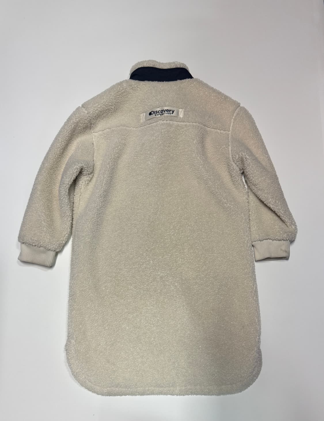 여성 디스커버리 뽀글이 화이트 롱 후리스 140 상품이미지2