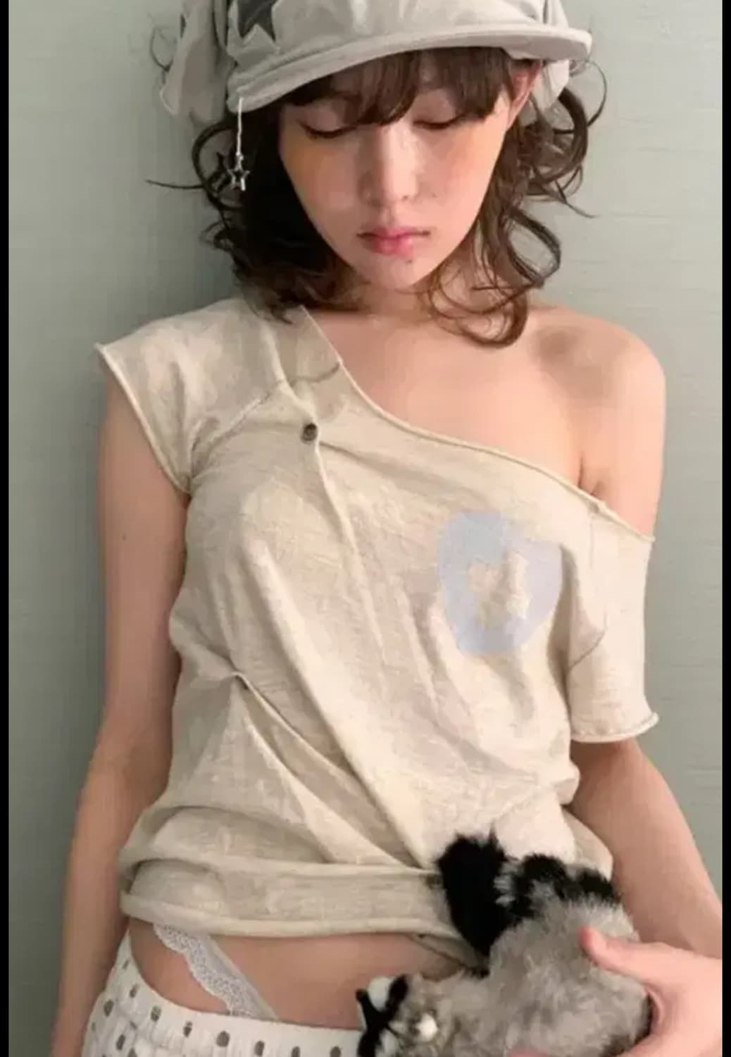 샵페어리 button up zodiac half T-shirt 오트밀 상품이미지1