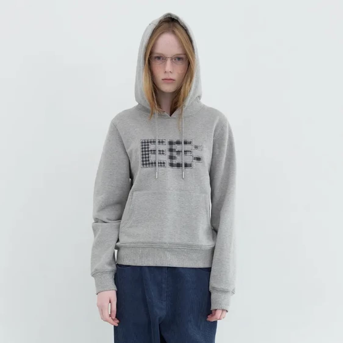 엔조블루스 픽셀 로고 후디 그레이 상품이미지2