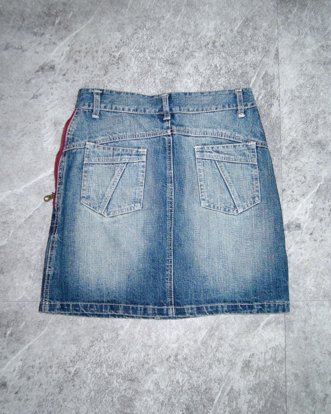 Xianoniren Zip Denim Mini Skirt 상품이미지2