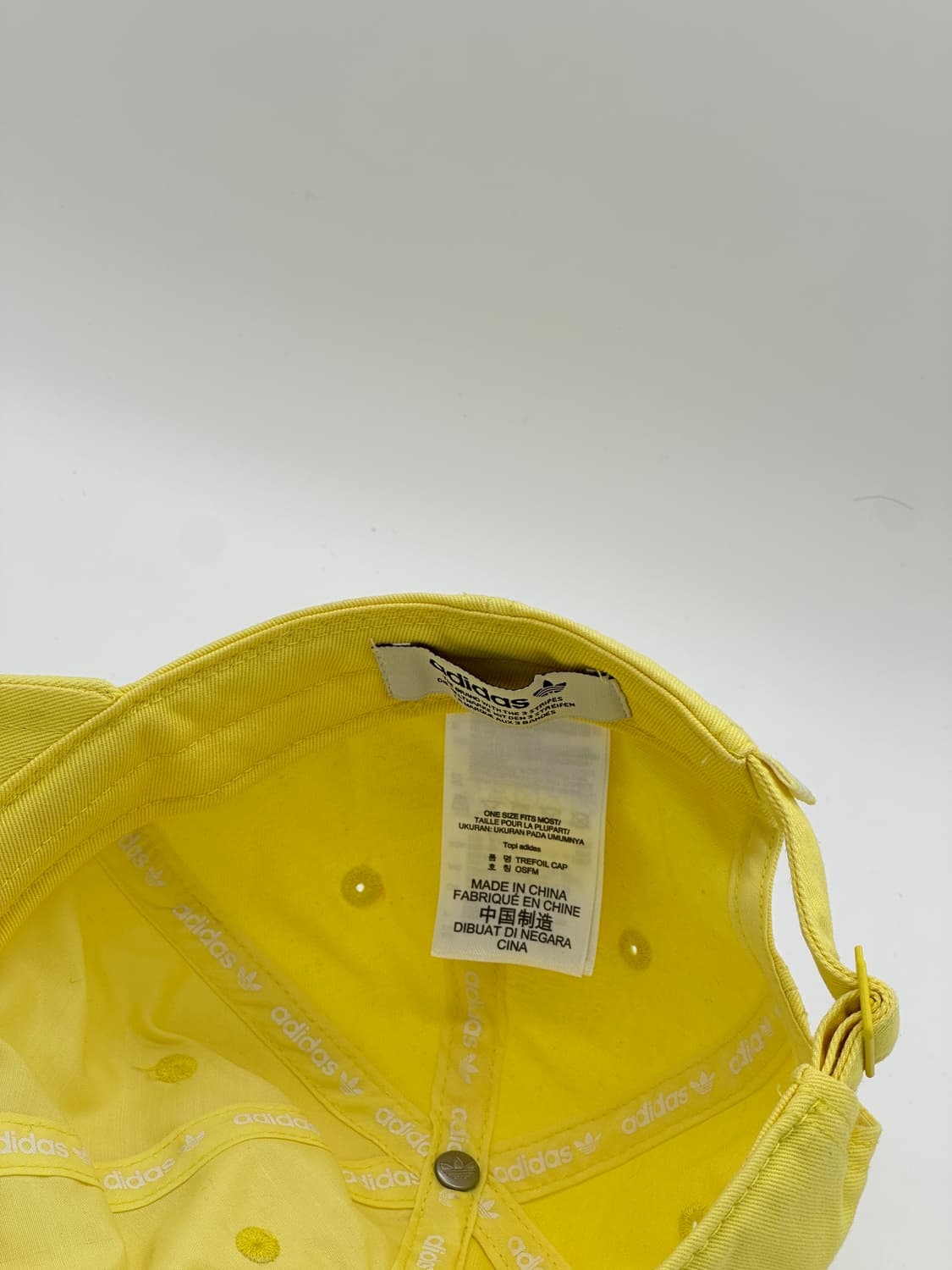 [F] 아디다스 로고 옐로우 볼캡 모자 상품이미지6
