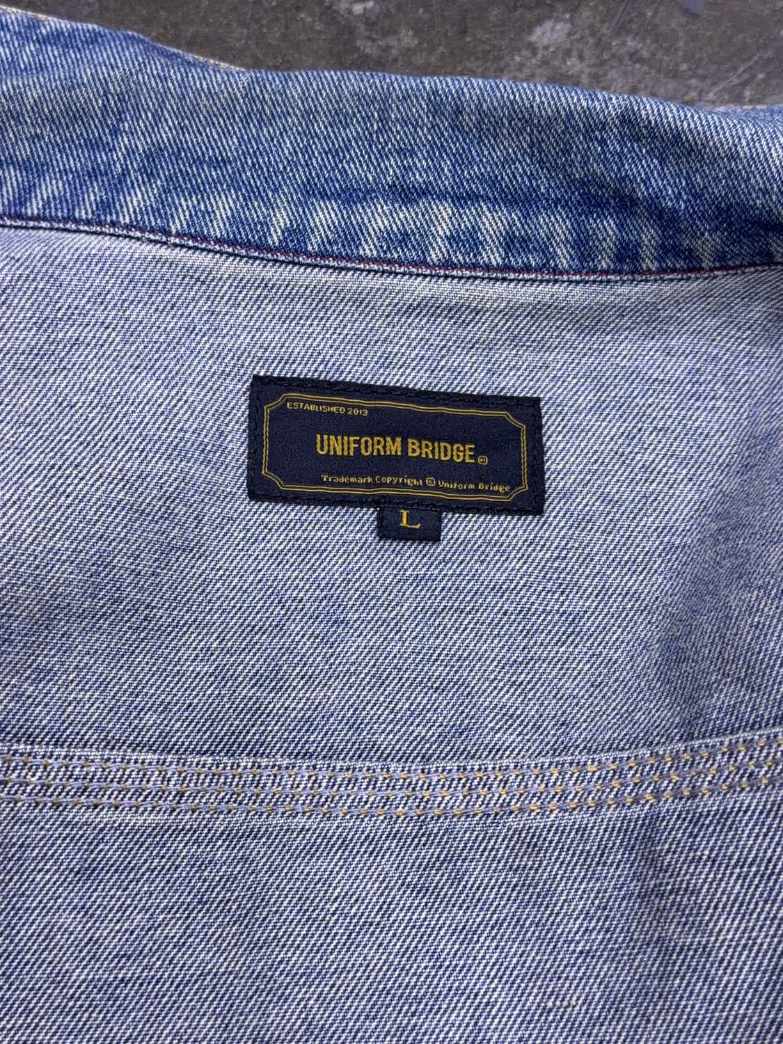 유니폼브릿지 2세대 2nd 데님자켓 라이트 인디고 L 상품이미지8