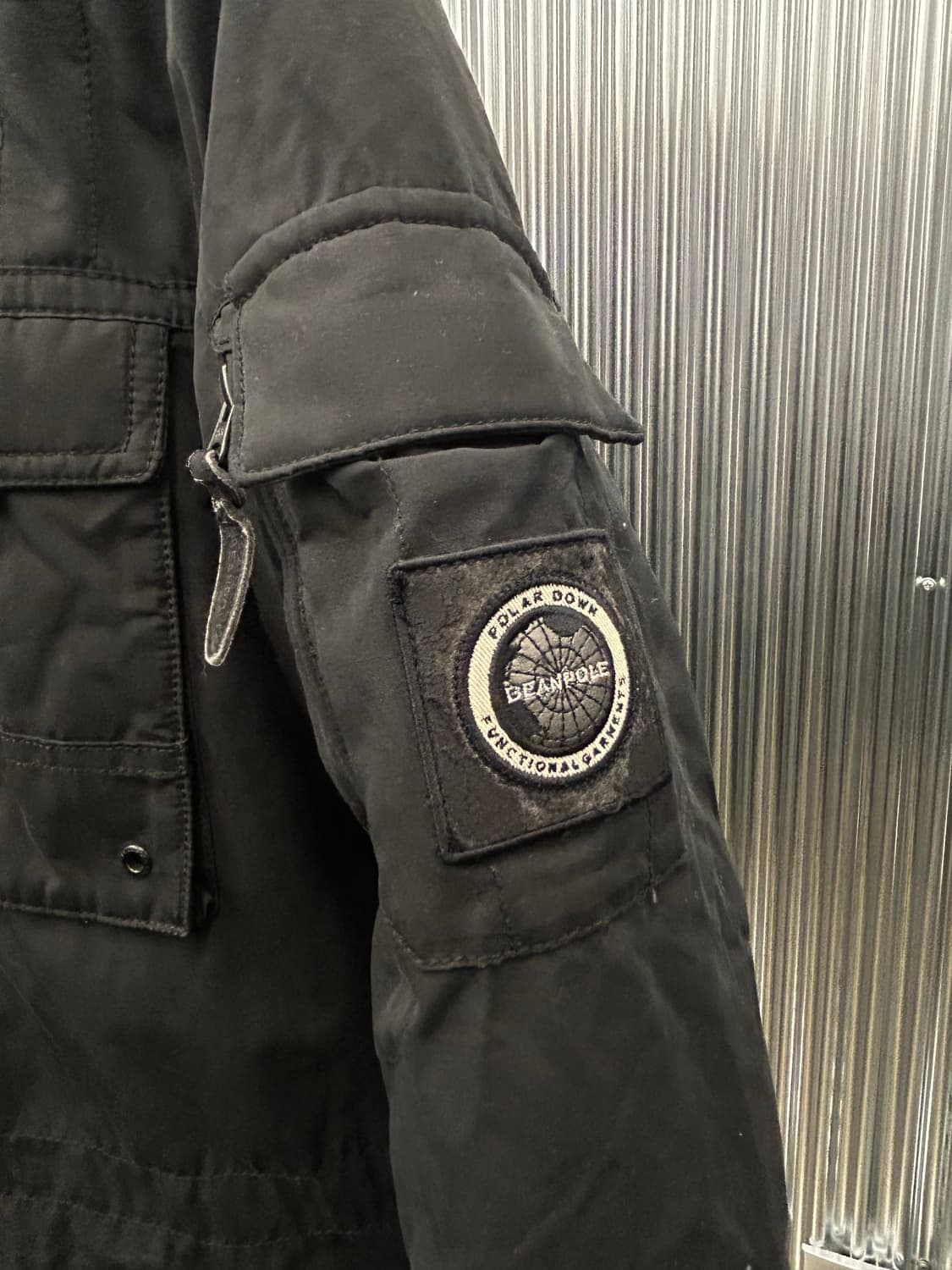 빈폴 구스다운 블랙 후드 패딩 점퍼 상품이미지9