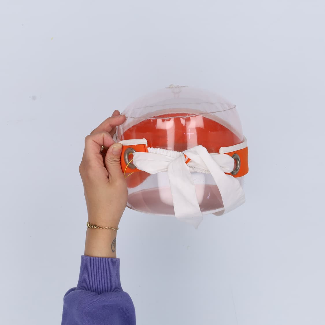 56 새상품 루이까스텔 리본묶음 바이저 0407H1 상품이미지2