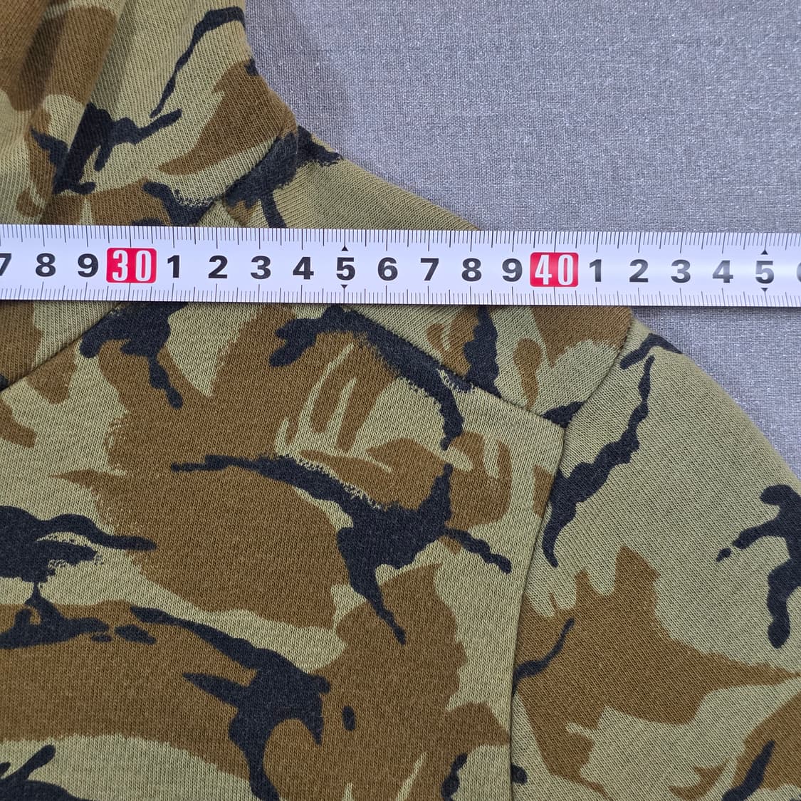 M 95 아디다스 카모 패턴 빅로고 후드티 상품이미지5