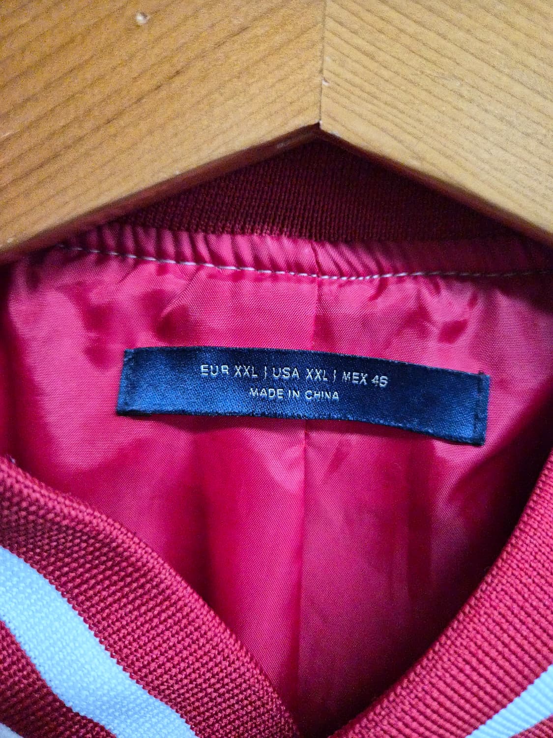 XXL) ZARA 자라 스웨이드 바시티 점퍼 팝니다 상품이미지3