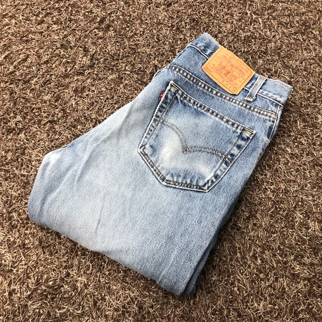 리바이스 505 USA 워싱 데님 팬츠 상품이미지1